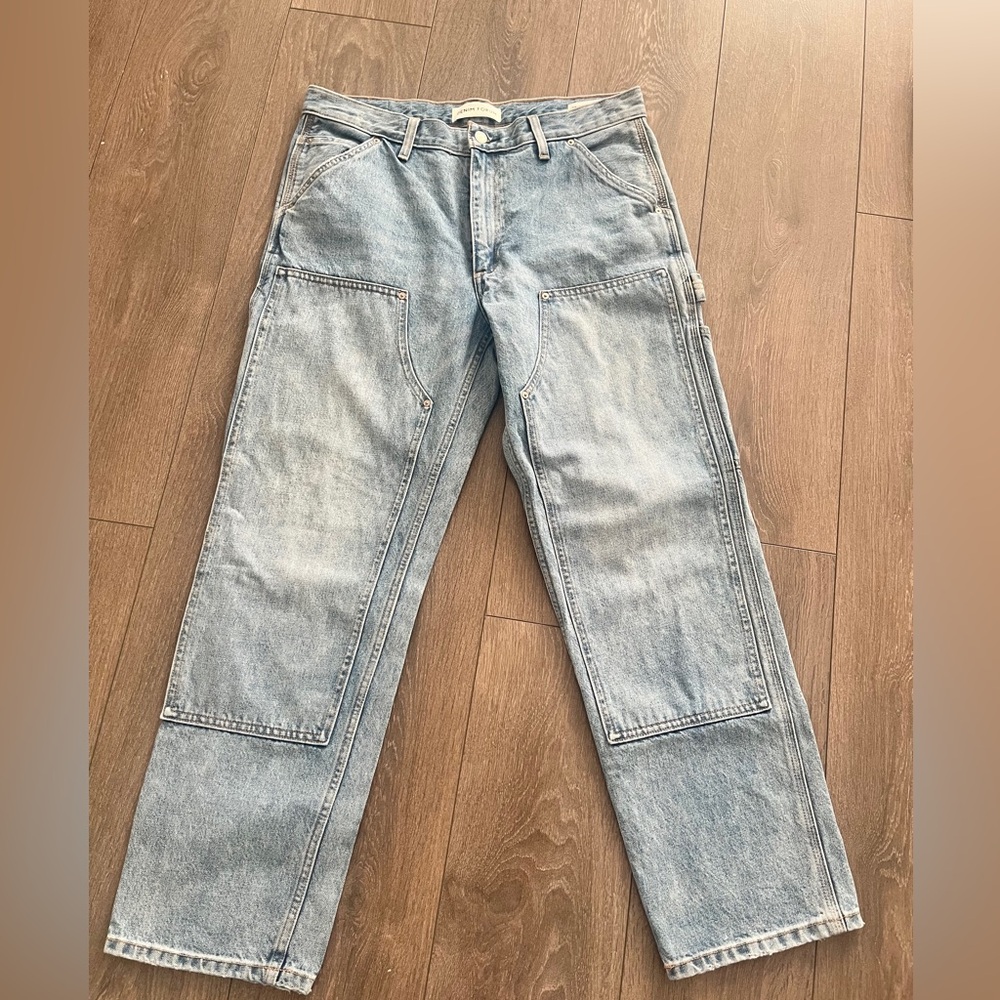 Denim Forum Light Wash Carpenter Jeans